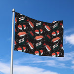 Japanese Sushi Pattern Print Polyester Flag