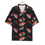 Japanese Sushi Pattern Print Rayon Hawaiian Shirt
