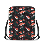 Japanese Sushi Pattern Print Rectangular Crossbody Bag
