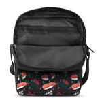Japanese Sushi Pattern Print Rectangular Crossbody Bag