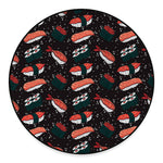 Japanese Sushi Pattern Print Round Floor Mat