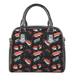 Japanese Sushi Pattern Print Shoulder Handbag