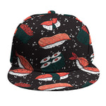 Japanese Sushi Pattern Print Snapback Cap