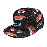 Japanese Sushi Pattern Print Snapback Cap