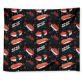 Japanese Sushi Pattern Print Tapestry