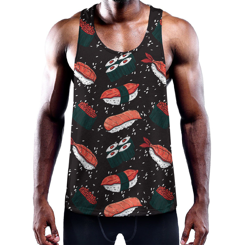 Japanese Sushi Pattern Print Training Tank Top