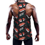 Japanese Sushi Pattern Print Training Tank Top