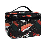 Japanese Sushi Pattern Print Travel Makeup Bag