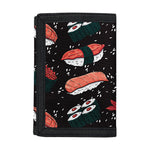 Japanese Sushi Pattern Print Trifold Wallet