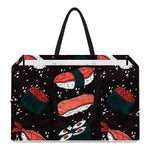 Japanese Sushi Pattern Print Utility Tote Bag