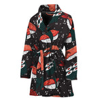 Japanese Sushi Pattern Print Women's Bathrobe