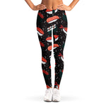 Japanese Sushi Pattern Print Women's Leggings