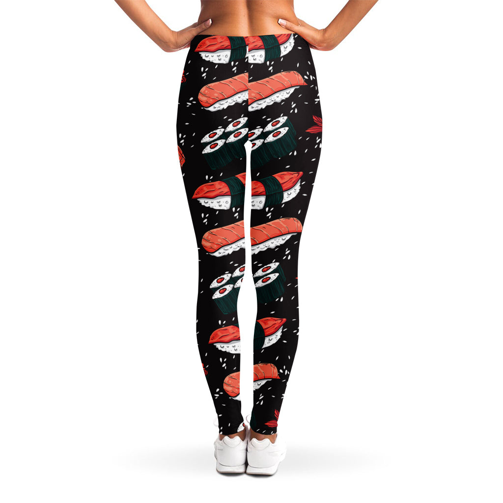Japanese Sushi Pattern Print Women's Leggings
