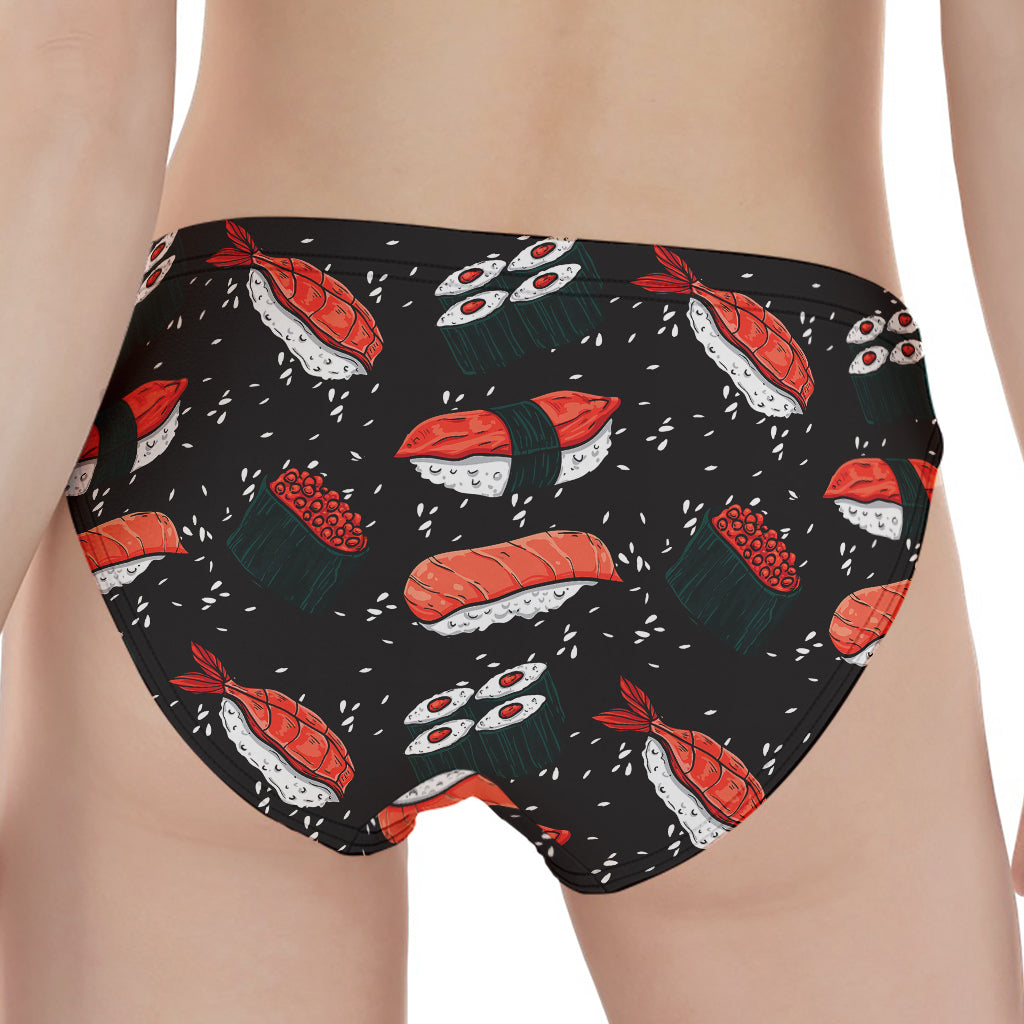 Japanese Sushi Pattern Print Women's Panties