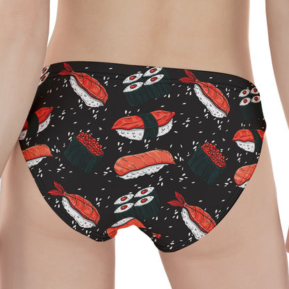 Japanese Sushi Pattern Print Women's Panties