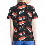 Japanese Sushi Pattern Print Women's Polo Shirt