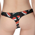 Japanese Sushi Pattern Print Women's Thong