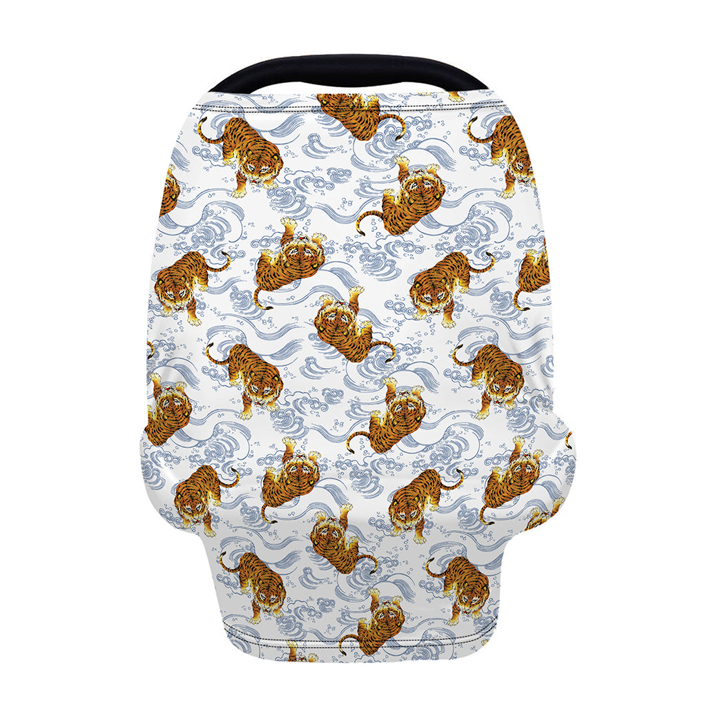 Japanese Tiger Pattern Print Baby Seat Cover