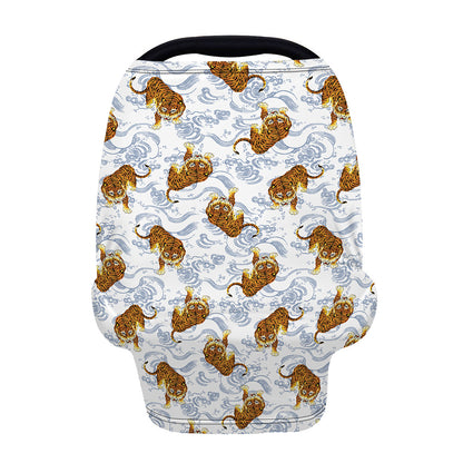 Japanese Tiger Pattern Print Baby Seat Cover