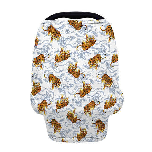 Japanese Tiger Pattern Print Baby Seat Cover
