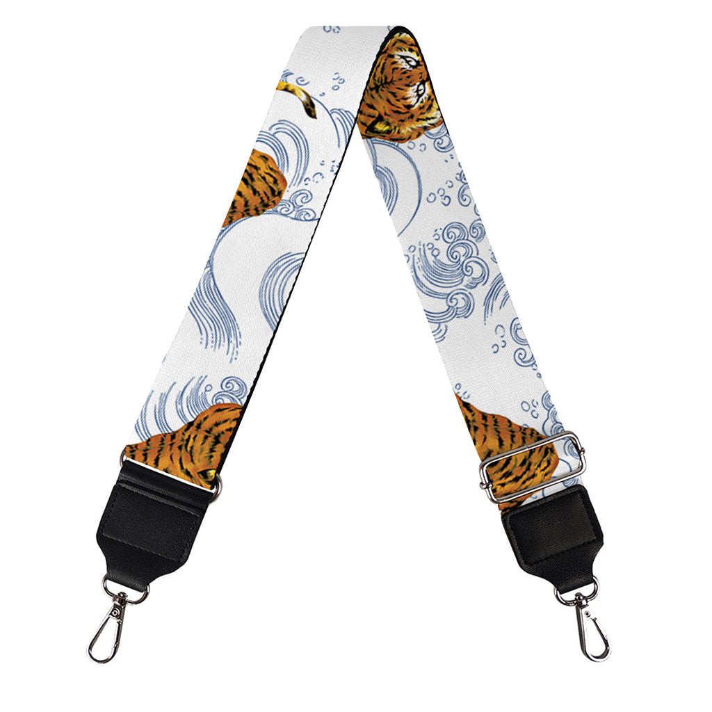 Japanese Tiger Pattern Print Bag Strap