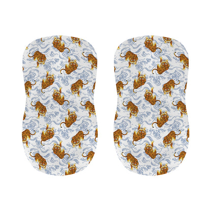 Japanese Tiger Pattern Print Bar Stool Covers