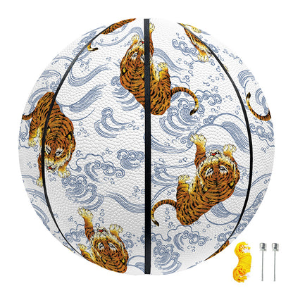 Japanese Tiger Pattern Print Basketball