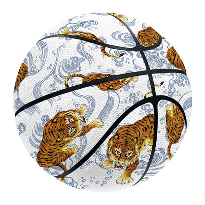 Japanese Tiger Pattern Print Basketball