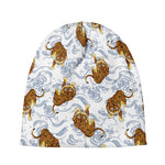 Japanese Tiger Pattern Print Beanie