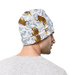 Japanese Tiger Pattern Print Beanie