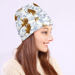 Japanese Tiger Pattern Print Beanie