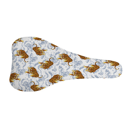 Japanese Tiger Pattern Print Bicycle Seat Cover