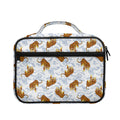 Japanese Tiger Pattern Print Briefcase Bible Bag