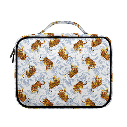 Japanese Tiger Pattern Print Briefcase Bible Bag