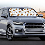 Japanese Tiger Pattern Print Car Windshield Sun Shade