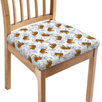 Japanese Tiger Pattern Print Chair Cushion Cover