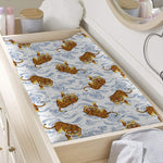 Japanese Tiger Pattern Print Changing Pad Cover