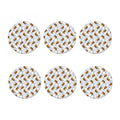 Japanese Tiger Pattern Print Coaster Set