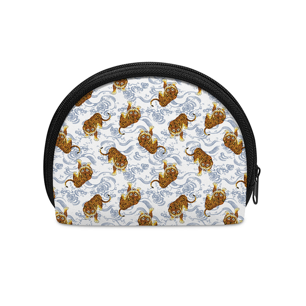 Japanese Tiger Pattern Print Coin Purse