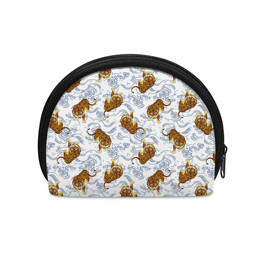 Japanese Tiger Pattern Print Coin Purse