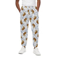 Japanese Tiger Pattern Print Cotton Sweatpants