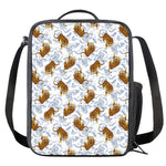 Japanese Tiger Pattern Print Crossbody Lunch Bag