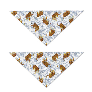 Japanese Tiger Pattern Print Dog Bandana