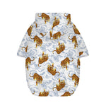 Japanese Tiger Pattern Print Dog Zip Up Hoodie