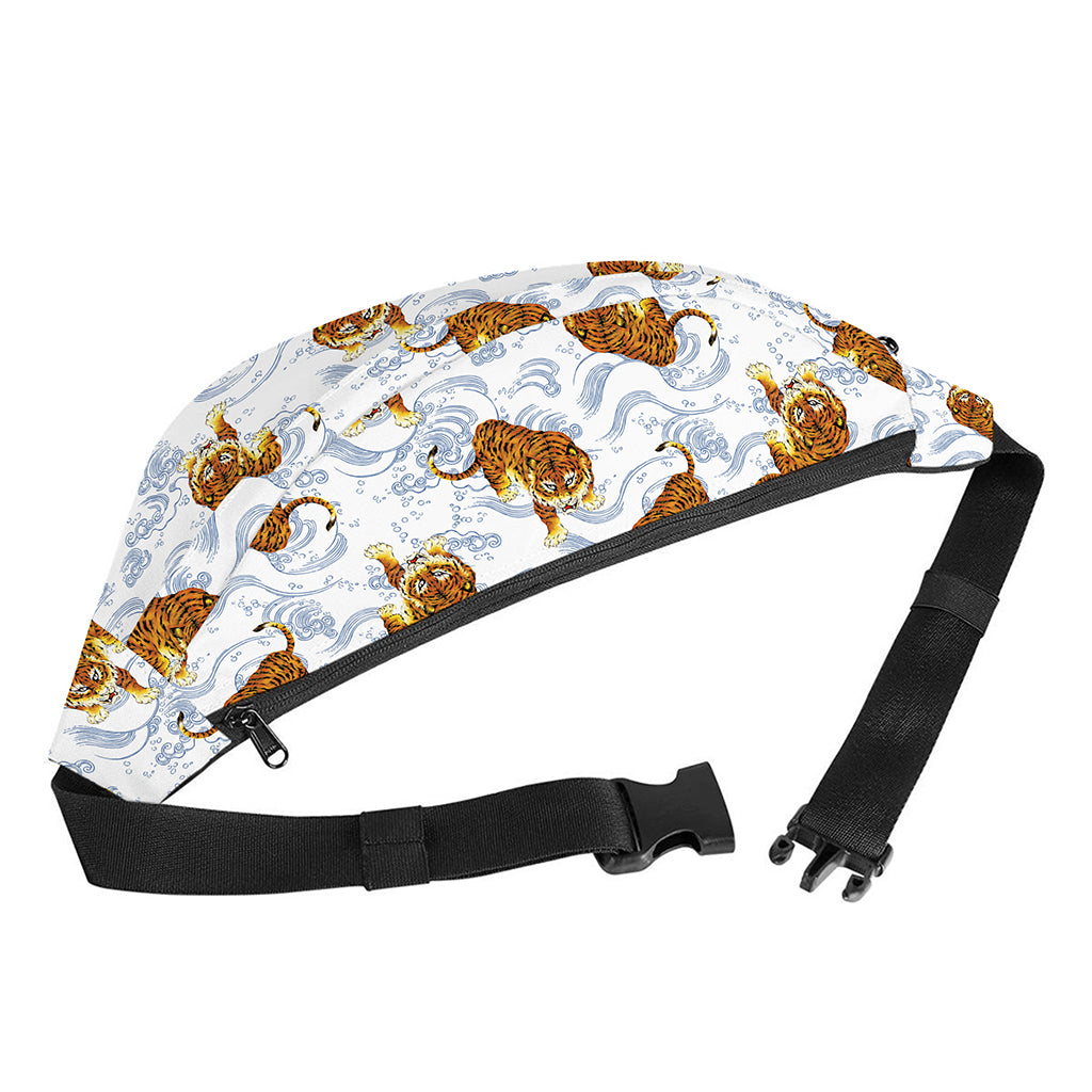Japanese Tiger Pattern Print Fanny Pack