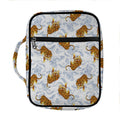 Japanese Tiger Pattern Print Front Pocket Bible Bag