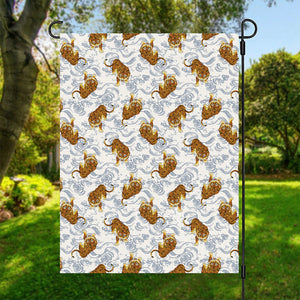 Japanese Tiger Pattern Print Garden Flag