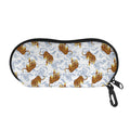 Japanese Tiger Pattern Print Glasses Case