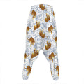 Japanese Tiger Pattern Print Hammer Pants