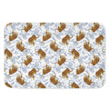 Japanese Tiger Pattern Print Indoor Door Mat
